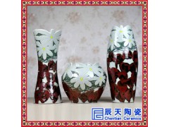景德鎮(zhèn)陶瓷落地大花瓶窯變花器擺件簡約現(xiàn)代風(fēng)酒店飯店樣板間