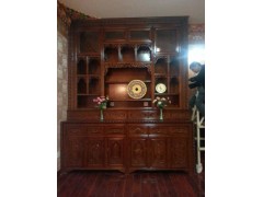 宏森瑞林新中式實木現(xiàn)在簡約中式白蠟?zāi)竞夷倦p拼臥室床頭柜子