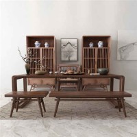 重慶禪意茶樓家具會(huì)所家具茶藝館家具功夫茶家具