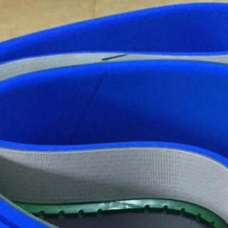 PVC輸送帶加藍布包邊海綿，韭菜收割機專用工業皮帶